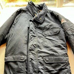 Bulwark Big and Tall Men's Black Flame Resistant Insulated Coat - 3XL